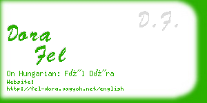 dora fel business card